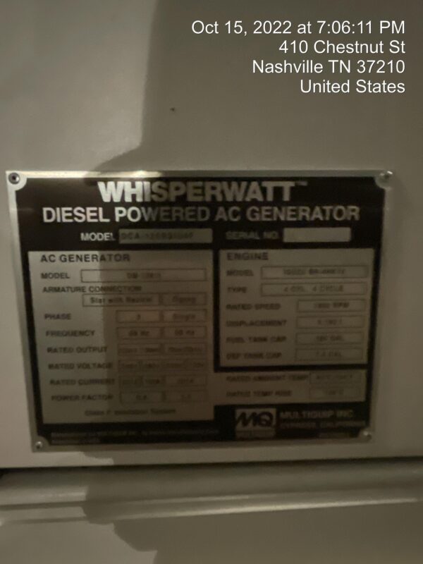 2022 MULTIQUIP DCA125